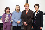 Presidentti Halonen puhui Women's International Forumin tilaisuudessa New Yorkissa. Kuva: Suomen pysyvä edustusto YK:ssa