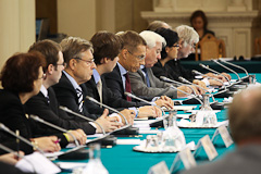 Presidenttifoorumissa käytti puheenvuoron mm. ulkoministeri Alexander Stubb. Copyright © Tasavallan presidentin kanslia