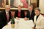 Republikens president Tarja Halonen träffade Österrikes förbundspresident Heinz Fischer och Italiens president Giorgio Napolitano i Wien lördagen den 11 december 2010. Bild Österrikes förbundspresidents kansli