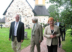 Presidentti Halonen ja tohtori Arajärvi vierailivat Ahvenanmaalla heinäkuussa 2009. Copyright © Tasavallan presidentin kanslia 