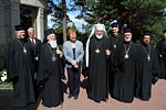  Tasavallan presidentti Tarja Halonen ja  Konstantinopolin ekumeeninen patriarkka Bartolomeos tapasivat  15. kesäkuuta 2010 Kultarannassa.  Copyright © Tasavallan presidentin kanslia