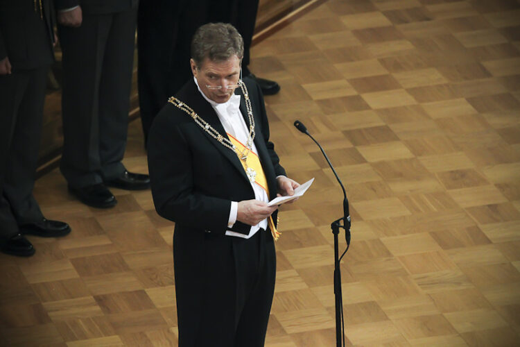 Inauguration of President of the Republic Sauli Niinistö on 1 March 2012. Copyright © Office of the President of the Republic of Finland