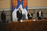 Republiken Finlands 12:e president Sauli Väinämö Niinistö tillträdde presidentämbetet torsdagen den 1 mars 2012. Copyright © Republikens presidents kansli