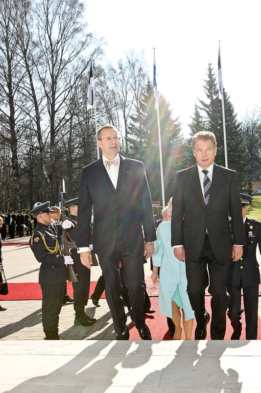 Official visit to Estonia on 25 April 2012. Copyright © Office of the President of the Republic of Finland