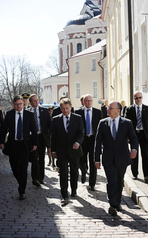 Official visit to Estonia on 25 April 2012. Copyright © Office of the President of the Republic of Finland