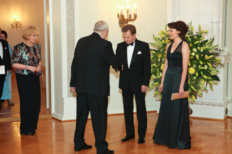 Dinner for the diplomatic corps at the Presidential Palace 24 April 2012. Copyright © Office of the President of the Republic of Finland