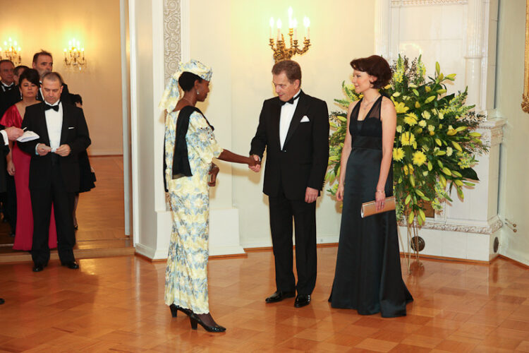 Dinner for the diplomatic corps at the Presidential Palace 24 April 2012. Copyright © Office of the President of the Republic of Finland