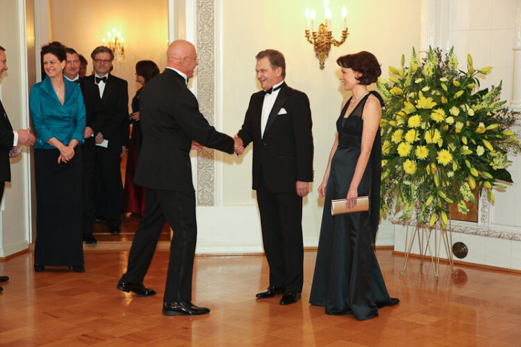 Dinner for the diplomatic corps at the Presidential Palace 24 April 2012. Copyright © Office of the President of the Republic of Finland