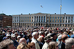 Dagen för försvarets fanfest i Helsingfors den 4 juni 2012. Copyright © Republikens presidents kansli