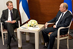  Presidentti Niinistö ja presidentti Putin kahdenvälisissä keskusteluissa. Copyright © Tasavallan presidentin kanslia 