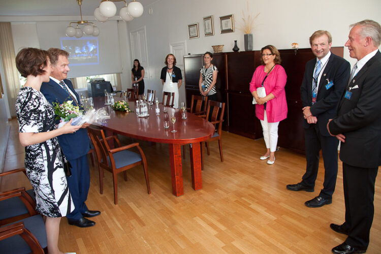 Visit to Pyhtää and Hamina on 2 August 2012. Copyright © Office of the President of the Republic of Finland 