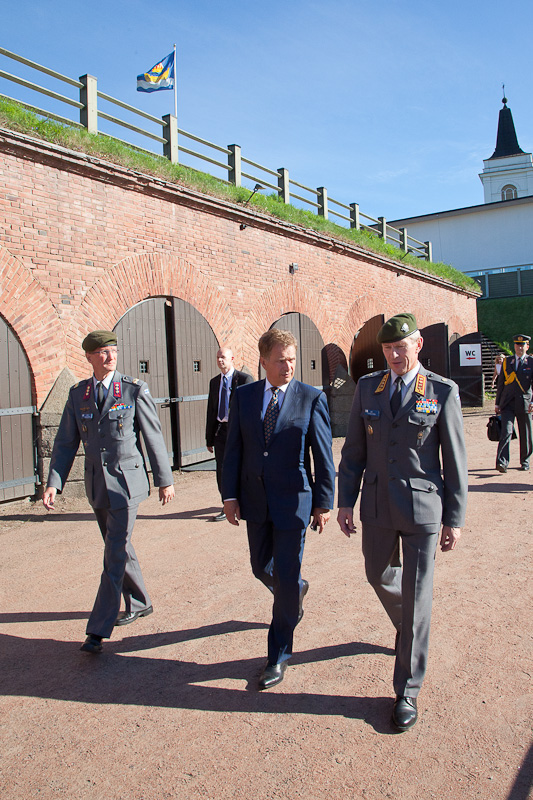 Visit to Pyhtää and Hamina on 2 August 2012. Copyright © Office of the President of the Republic of Finland 