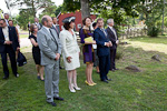  På förmiddagen träffade president Niinistö representanter för Hammarlands kommun på Skarpnåtö hembygdsmuseum. Copyright © Republikens presidents kansli