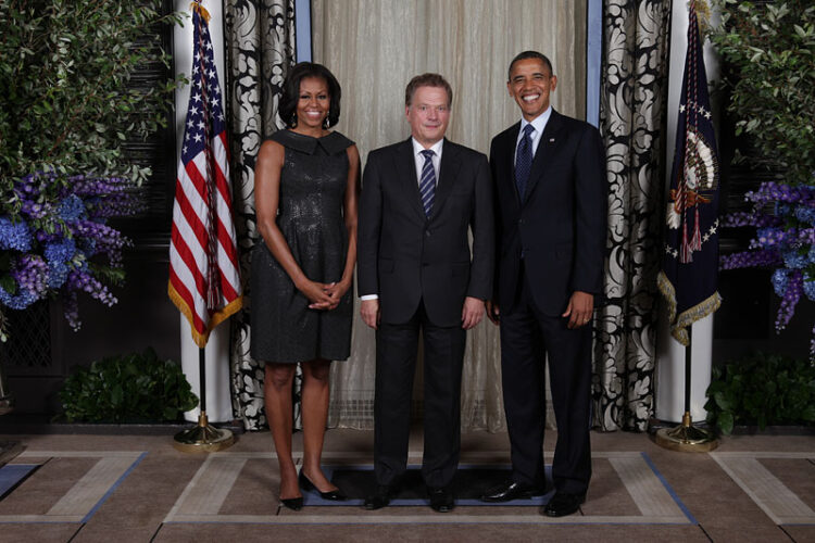 Presidentti Niinistö Yhdysvaltain presidentti Barack Obaman vastaanotolla. Kuva: The White House / Sonya N. Hebert