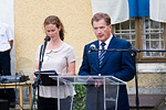  Presidentti Niinistö piti juhlapuheen vihkiessään Iszkaszentgyörgyin Pappenheimin linnan Suomi-museon. Kuva: Maiju Saari 