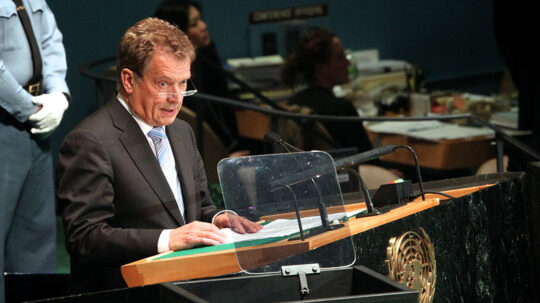  UN General Assembly  22–29 September 2012. Copyright © Office of the President of the Republic of Finland      