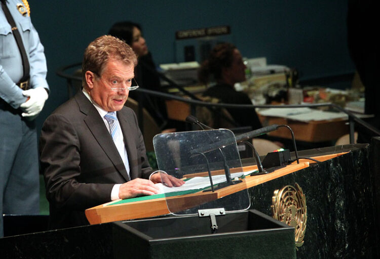  UN General Assembly  22–29 September 2012. Copyright © Office of the President of the Republic of Finland      