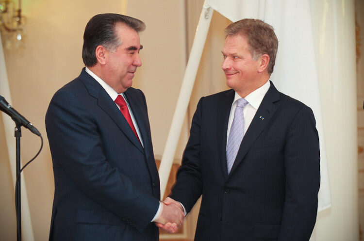 Working visit President of Tajikistan Emomali Rahmon to Finland on 23–25 October 2012. Copyright © Office of the President of the Republic of Finland 