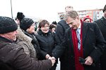 Besök till Villmanstrand och östgränsen den 16.1.2013. Copyright © Republikens presidents kansli