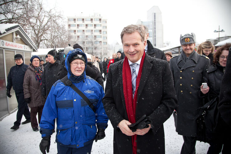 Besök till Villmanstrand och östgränsen den 16.1.2013. Copyright © Republikens presidents kansli