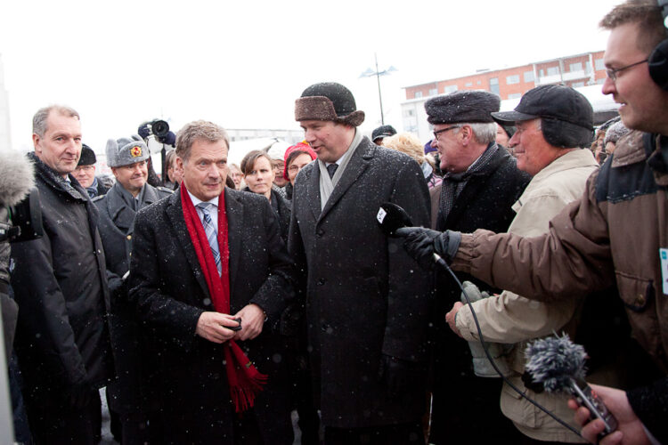 Visit to Lappeenranta and Eastern Border on 16 January 2013. Copyright © Office of the President of the Republic of Finland