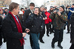 Besök till Villmanstrand och östgränsen den 16.1.2013. Copyright © Republikens presidents kansli