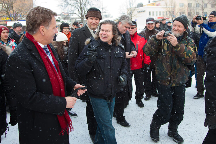 Besök till Villmanstrand och östgränsen den 16.1.2013. Copyright © Republikens presidents kansli