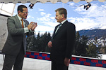  Presidentti Niinistö CNN:n toimittajan Richard Questin haastatteltavana Davosissa. Copyright © Tasavallan presidentin kanslia 