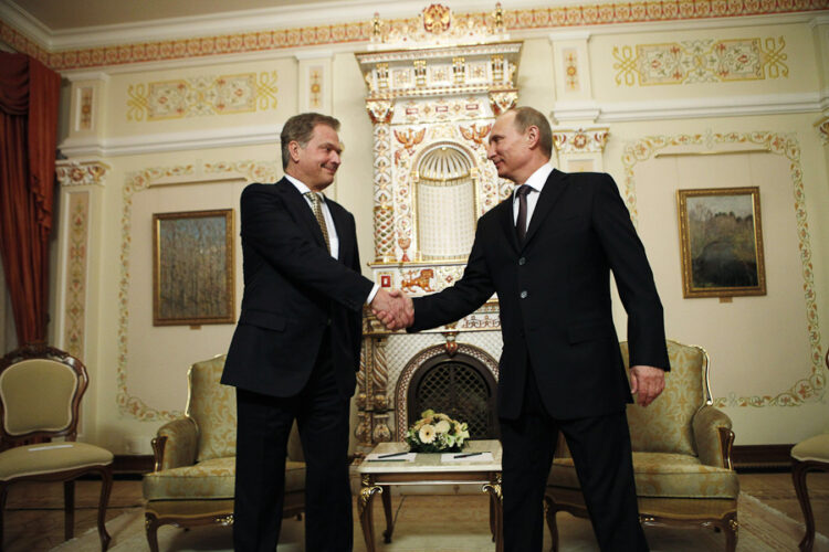  President of the Republic Sauli Niinistö and Russian President Vladimir Putin met on 12 February 2013. Photo: Lehtikuva 