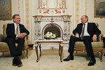  President of the Republic Sauli Niinistö and Russian President Vladimir Putin met on 12 February 2013. Photo: Lehtikuva