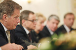 President Sauli Niinistö och president Vladimir Putin träffades i den ryska presidentens tjänstebostad Novo-Ogarjovo tisdagen den 12 februari 2013. Bild: Lehtikuva 