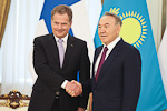 Statsbesök till Kazakstan den 16.–18.4.2013. Copyright © Republikens presidents kansli