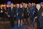  Presidentti Sauli Niinistö ja puoliso Jenni Haukio saapuvat kansallisen veteraanipäivän pääjuhlaan Jyväskylän Paviljonkiin lauantaina 27. huhtikuuta 2013. Copyright © Tasavallan presidentin kanslia