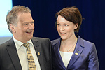  Presidentti Sauli Niinistö ja puoliso Jenni Haukio. Kuva: Lehtikuva 