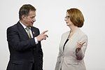            Presidentti Niinistö ja Australian pääministeri Julia Gillard keskustelevat Boaon foorumissa. Kuva: Lehtikuva 