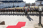 Vastaanottoseremoniat Fredensborgin linnassa.Copyright © Tasavallan presidentin kanslia