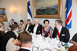 Valtiovierailun juhlapäivällinen . Copyright © Tasavallan presidentin kanslia             