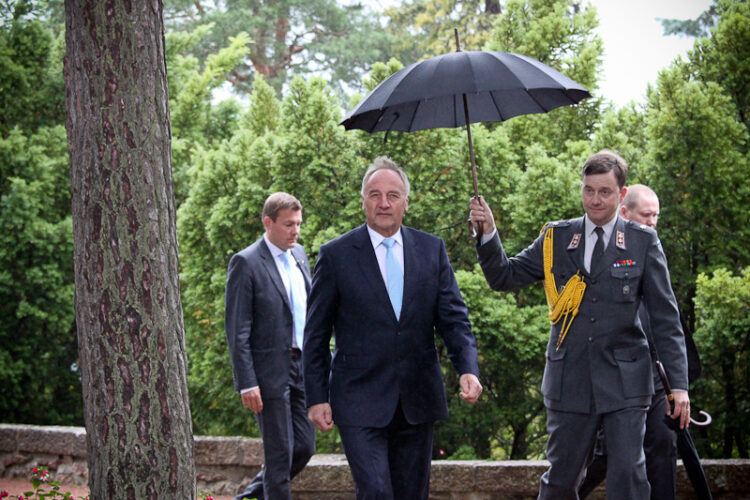 Working visit of President of Latvia Andris Berzins on 23 July 2012.  Copyright © Office of the President of the Republic of Finland