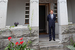  Tasavallan presidentti Sauli Niinistö otti Latvian presidntin Andris Berzinsin vastaan Kultarannassa. Copyright © Tasavallan presidentin kanslia