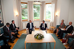 Working visit of President of Latvia Andris Berzins on 23 July 2012.  Copyright © Office of the President of the Republic of Finland