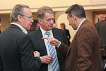  Alpo Rusi, Finnish Ambassador to Switzerland, President Sauli Niinistö and Peter Maurer, President of the International Committee of the Red Cross (ICRC). 