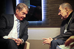  President Niinistö's programme began with a meeting with Javier Solana. 