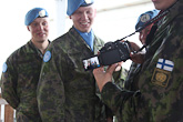 In the photo: president and peacekeeper. Copyright © Office of the President of the Republic 