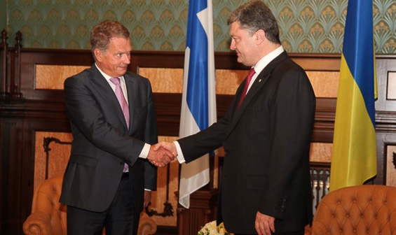 President Niinistö träffade Ukrainas president