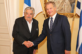 Uruguayn presidentin José Mujican työvierailu 17. syyskuuta 2014. Copyright © Tasavallan presidentin kanslia 