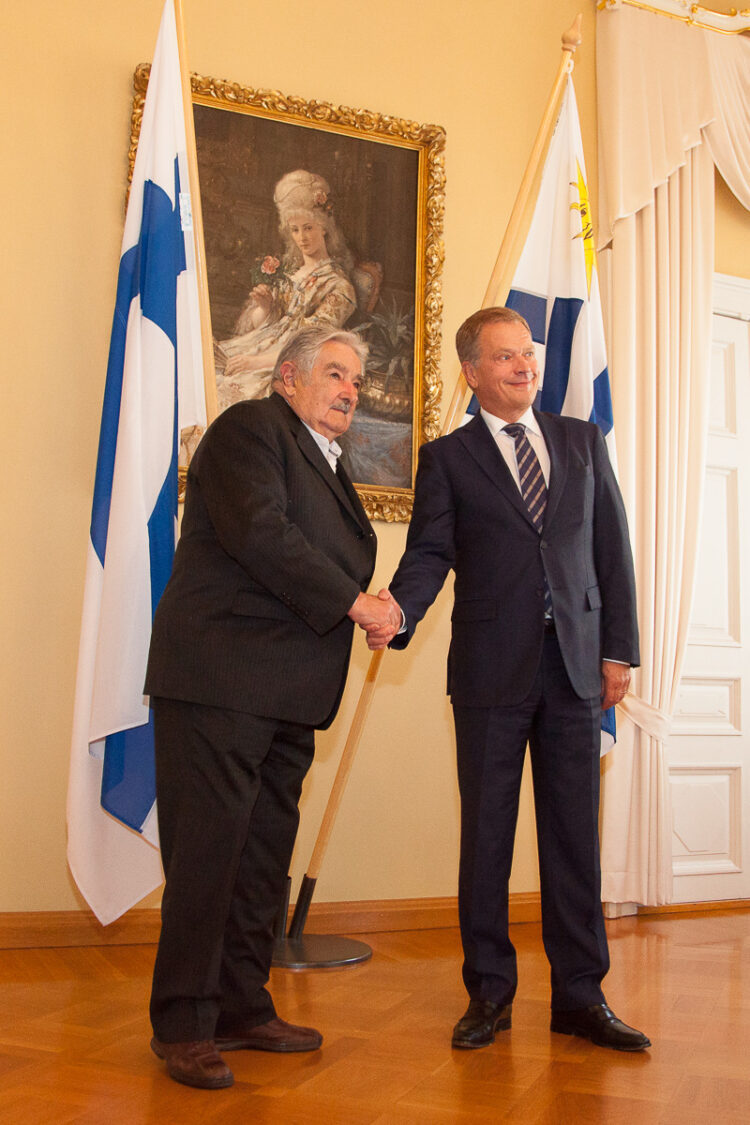 Working visit of President of Uruguay José Mujica  työvierailu on 17 September 2014. Copyright © Office of the President of the Republic