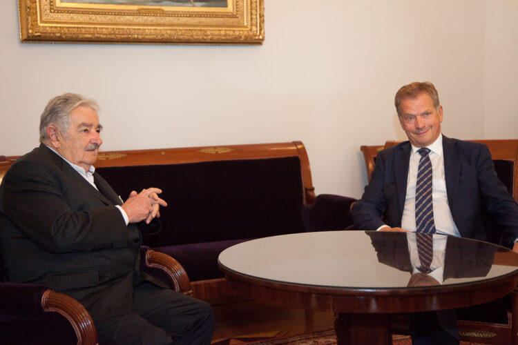 Working visit of President of Uruguay José Mujica  työvierailu on 17 September 2014. Copyright © Office of the President of the Republic