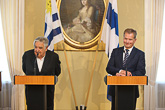 Working visit of President of Uruguay José Mujica  työvierailu on 17 September 2014. Copyright © Office of the President of the Republic