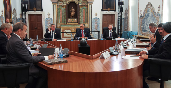 The presidents of Austria, Bulgaria, Estonia, Finland, Germany, Hungary, Latvia, Poland and Portugal are attending the meeting. 