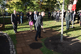  Ceremonial tree planting at the grounds of Rideau Hall. The tradition began in 1906. Copyright © Office of the President of the Republic 